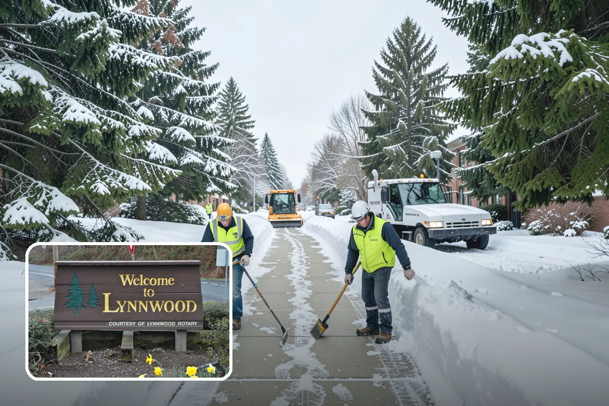 School Snow Removal in Lynnwood, Snohomish County, WA - Clear bus loops and drop-off lanes before arrival