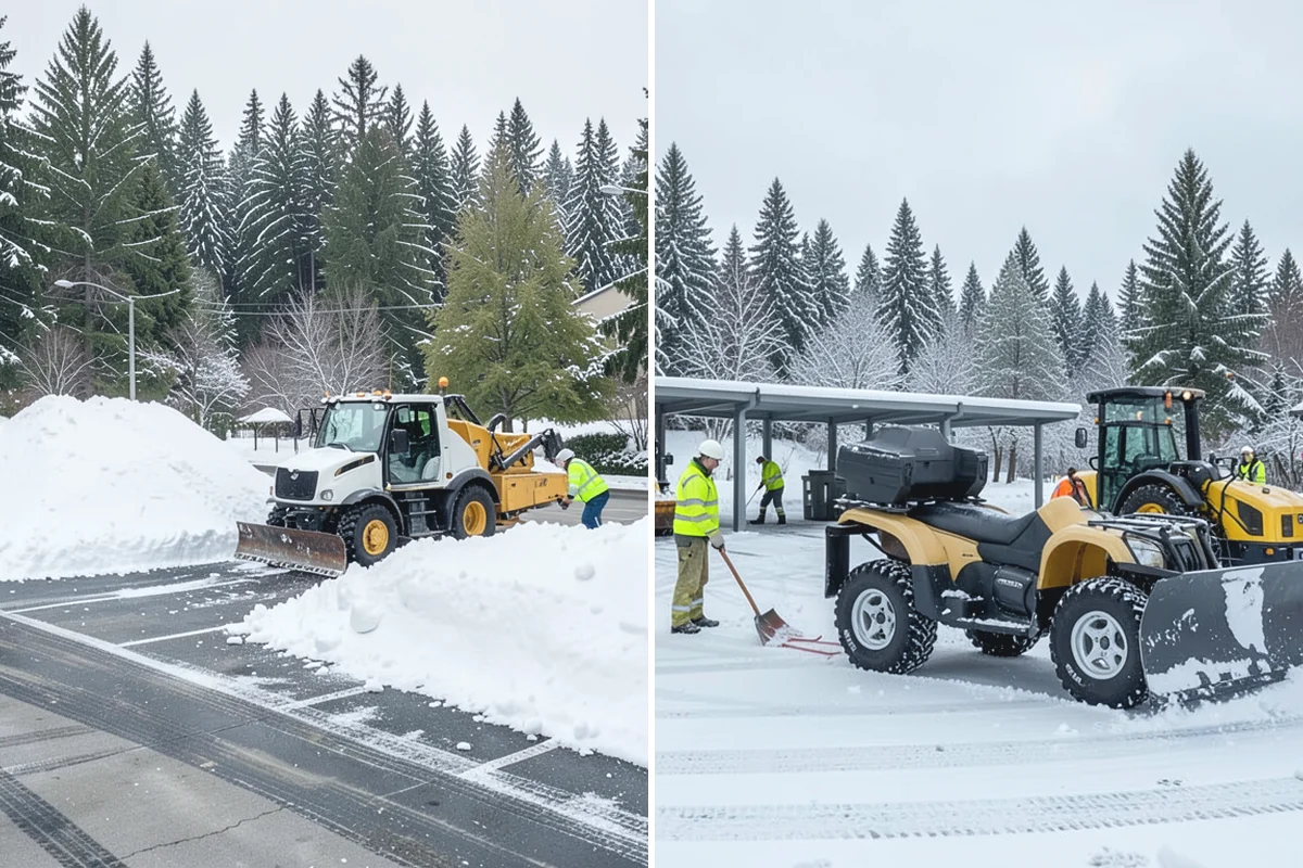 School Snow Removal in Medina, King County, WA - Map bus routes, drop-off zones, and student walking paths