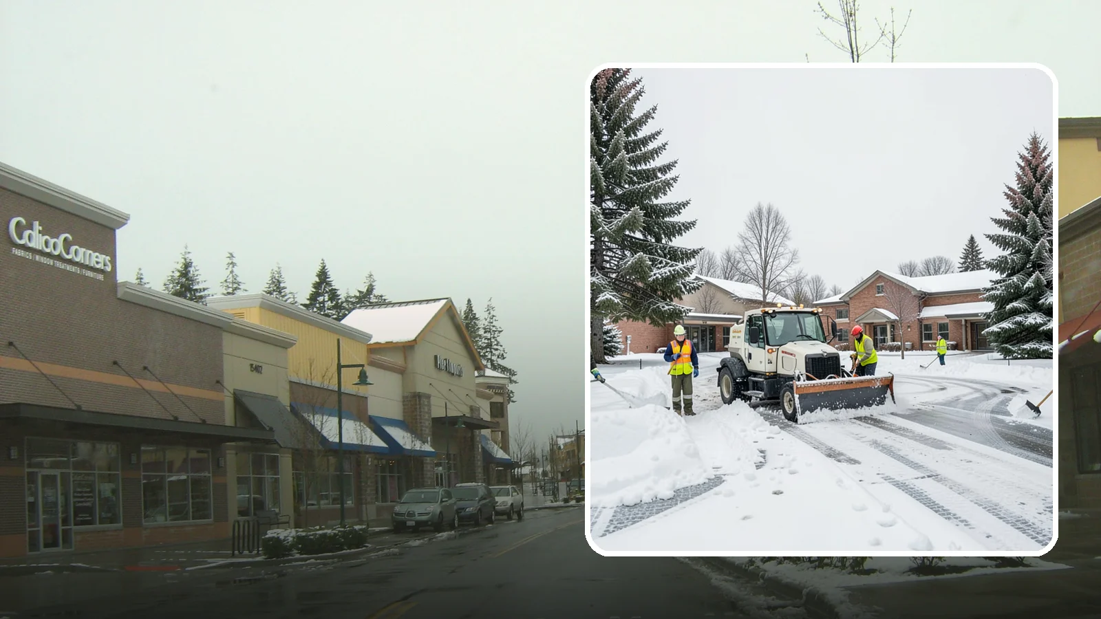 School Snow Removal in Mill Creek, Snohomish County, WA - Keep students, staff, and buses moving safely by clearing school lots, drop-off lanes, and walkways ahead of the morning bell.
