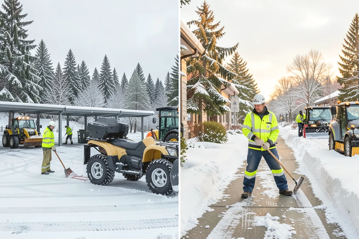 School Snow Removal in Mill Creek, Snohomish County, WA - Map bus routes, drop-off zones, and student walking paths
