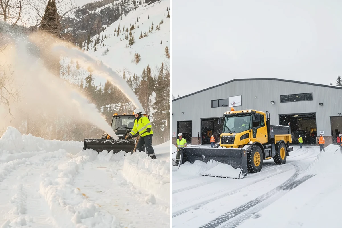 School Snow Removal in Mukilteo, Snohomish County, WA - Map bus routes, drop-off zones, and student walking paths