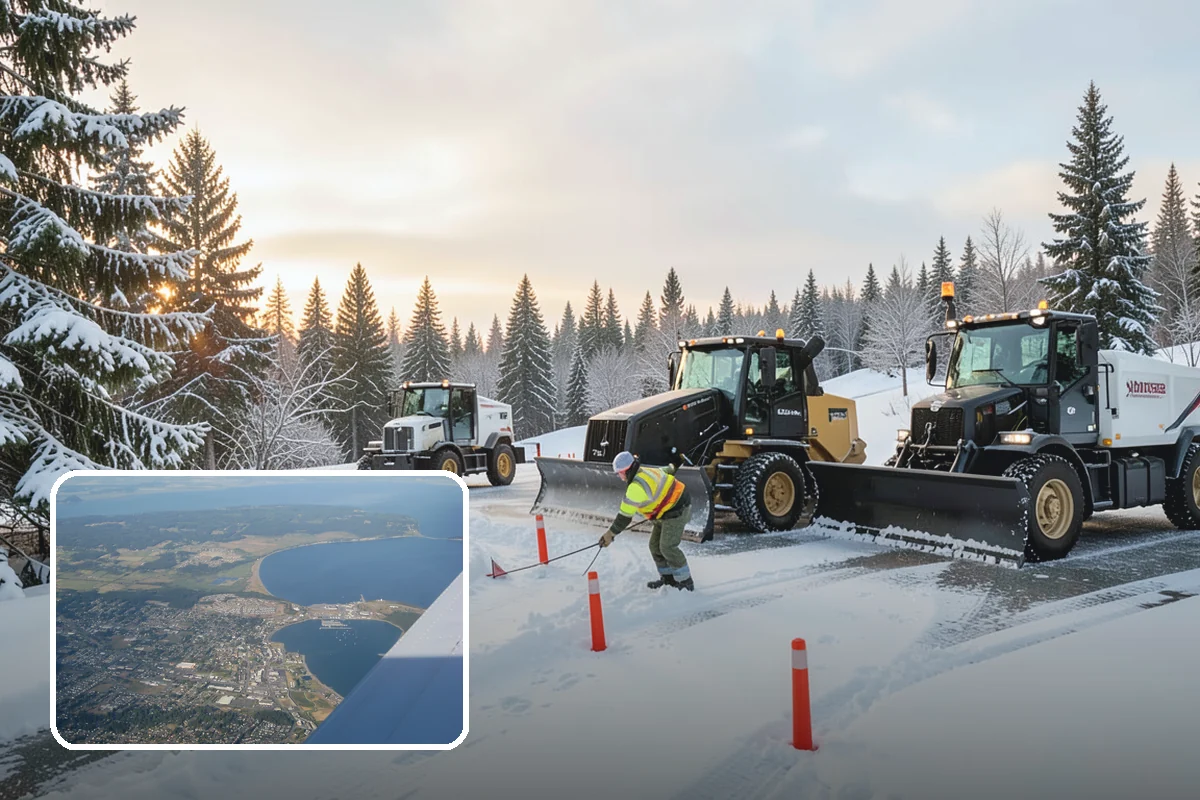School Snow Removal in Oak Harbor, Island County, WA - Clear bus loops and drop-off lanes before arrival