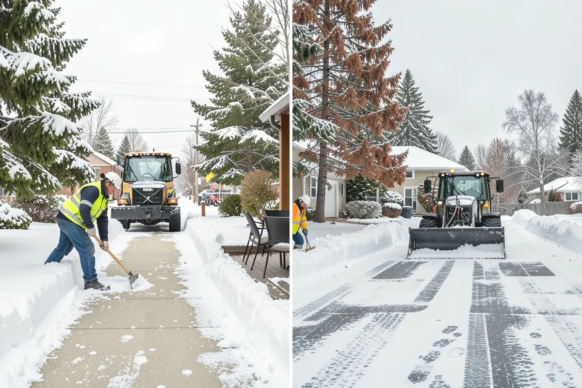 School Snow Removal in Oak Harbor, Island County, WA - Map bus routes, drop-off zones, and student walking paths