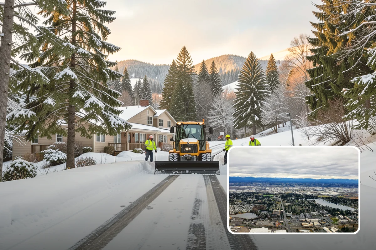 School Snow Removal in SeaTac, King County, WA - Clear bus loops and drop-off lanes before arrival