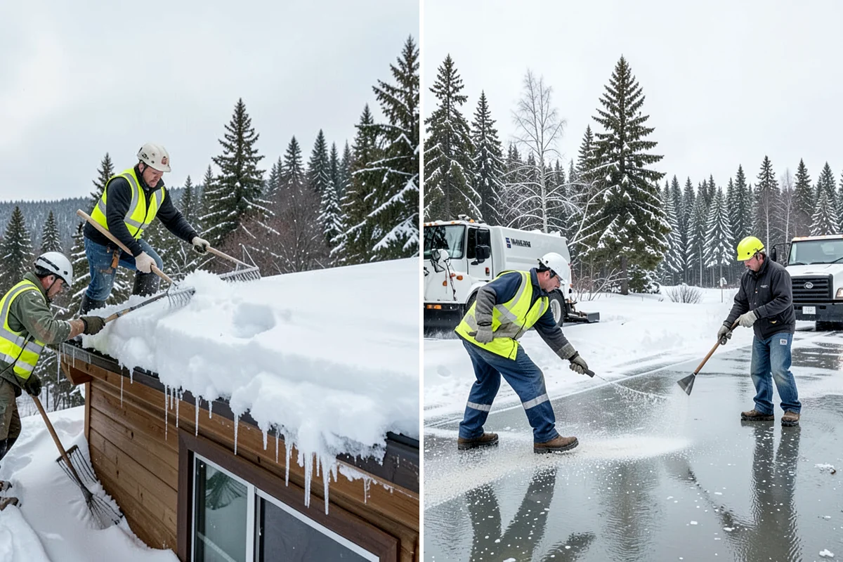 School Snow Removal in SeaTac, King County, WA - Map bus routes, drop-off zones, and student walking paths