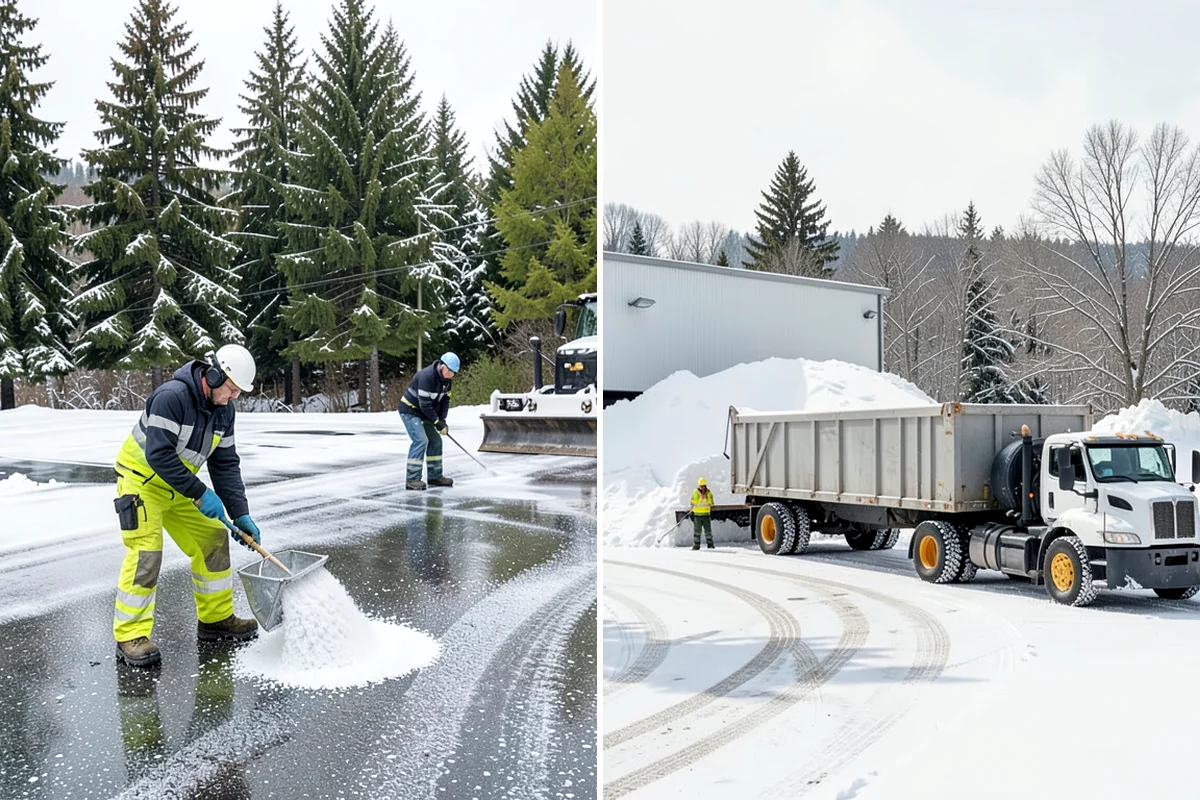 School Snow Removal in Sedro-Woolley, Skagit County, WA - Map bus routes, drop-off zones, and student walking paths