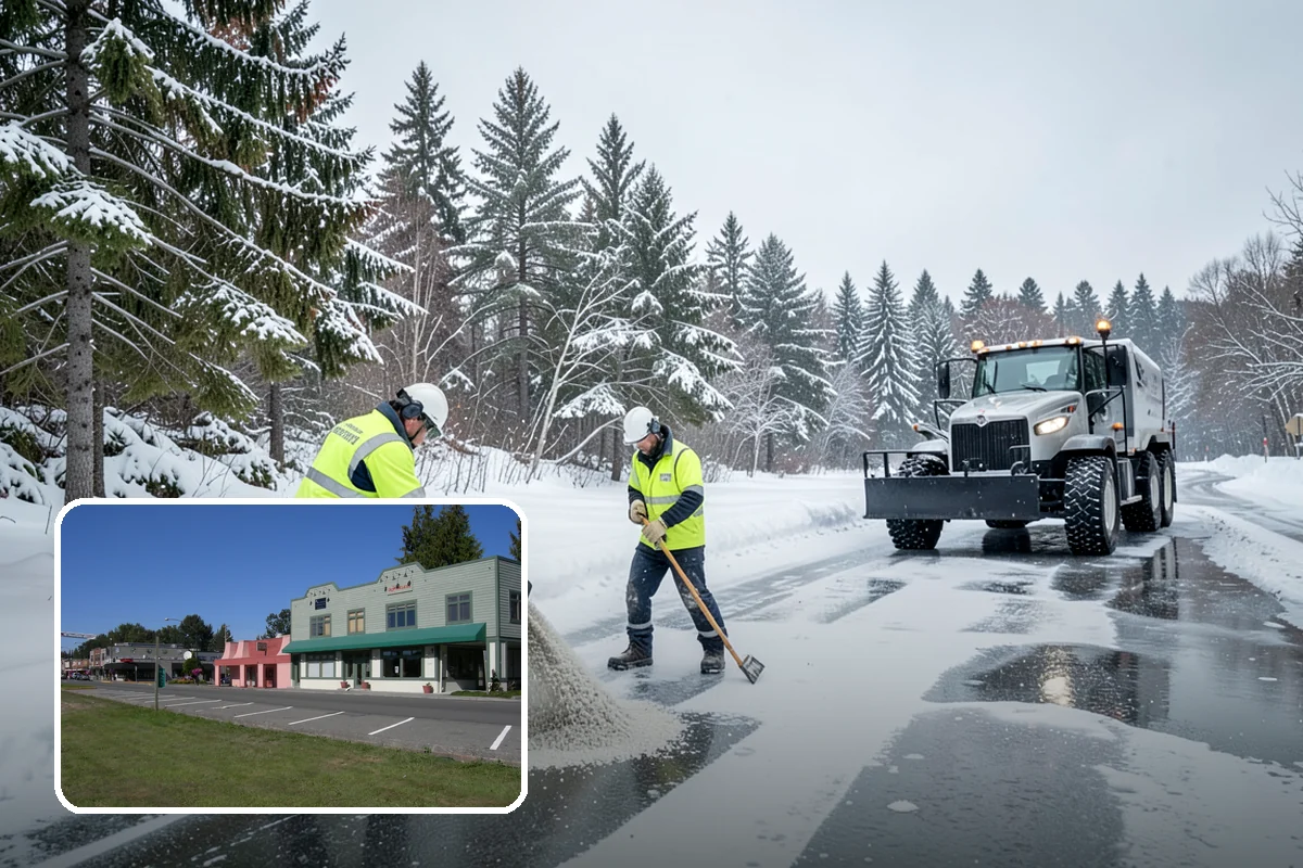 School Snow Removal in Snoqualmie, King County, WA - Clear bus loops and drop-off lanes before arrival
