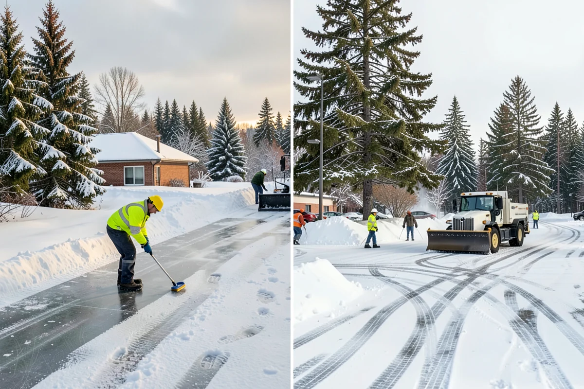School Snow Removal in Snoqualmie, King County, WA - Map bus routes, drop-off zones, and student walking paths