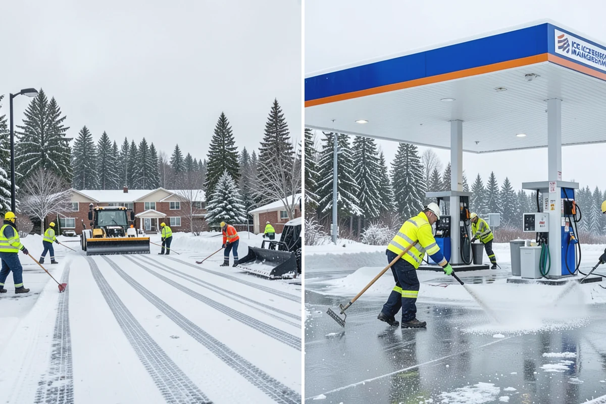 School Snow Removal in South Prairie, Pierce County, WA - Map bus routes, drop-off zones, and student walking paths