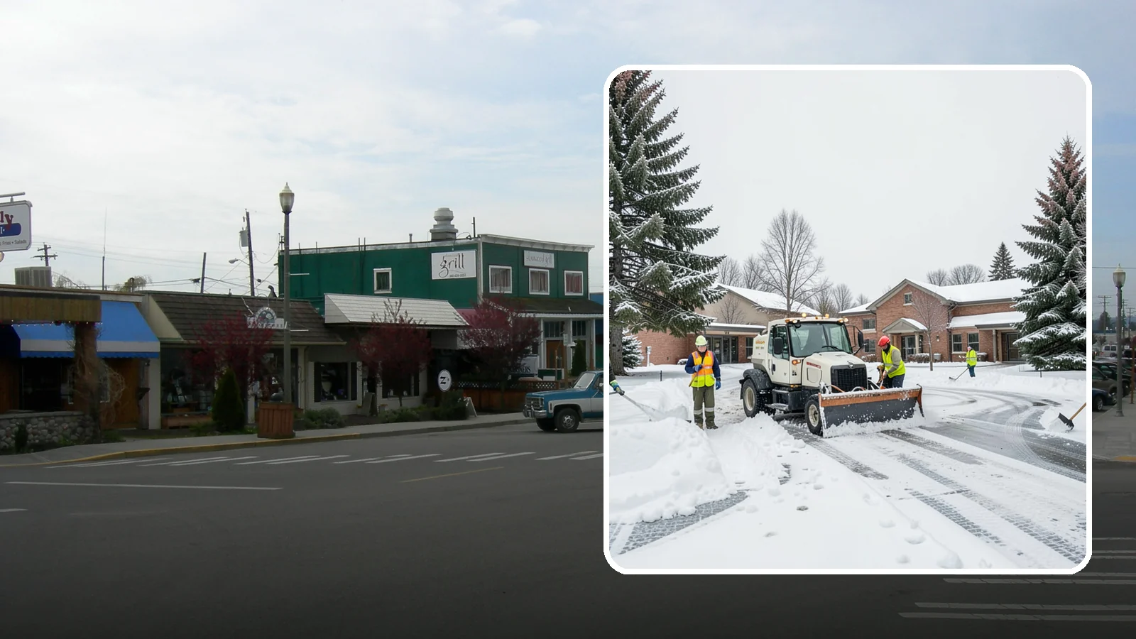 School Snow Removal in Stanwood, Snohomish County, WA - Keep students, staff, and buses moving safely by clearing school lots, drop-off lanes, and walkways ahead of the morning bell.