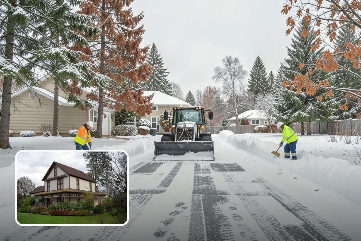 School Snow Removal in Sumner, Pierce County, WA - Clear bus loops and drop-off lanes before arrival