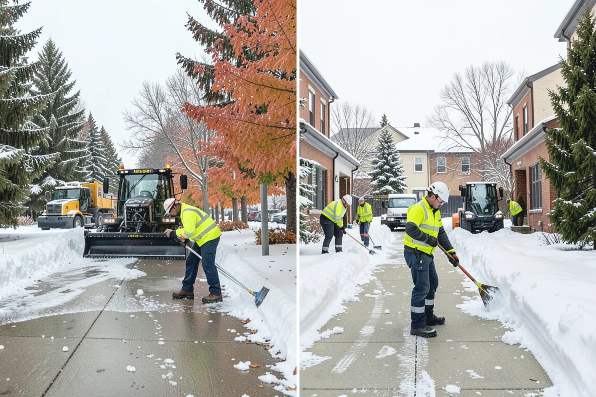 School Snow Removal in Sumner, Pierce County, WA - Map bus routes, drop-off zones, and student walking paths