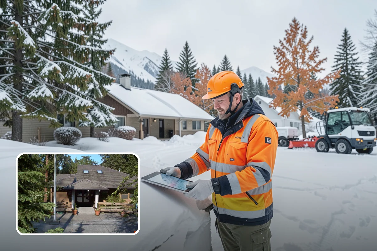 School Snow Removal in Yarrow Point, King County, WA - Clear bus loops and drop-off lanes before arrival