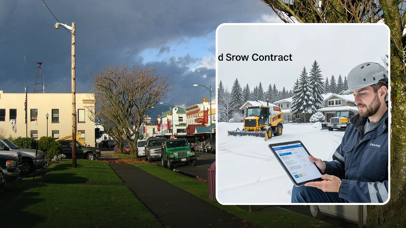 Seasonal Snow Contract in Arlington, Snohomish County, WA - A single flat-rate agreement covering unlimited qualifying clearings for the entire winter season.