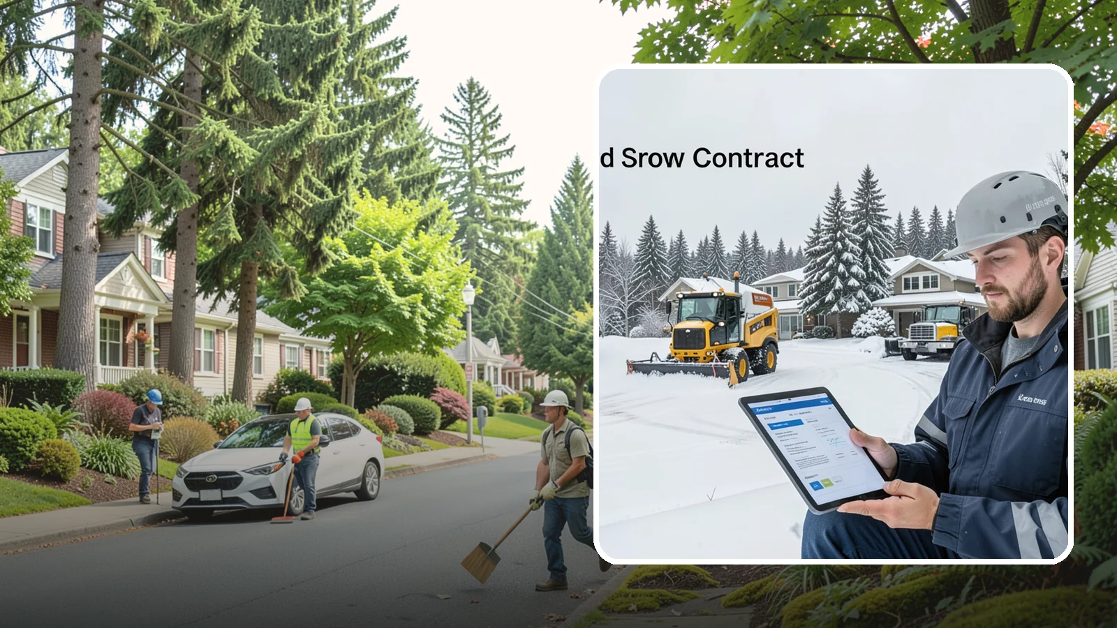 Seasonal Snow Contract in Beaux Arts Village, King County, WA - A single flat-rate agreement covering unlimited qualifying clearings for the entire winter season.