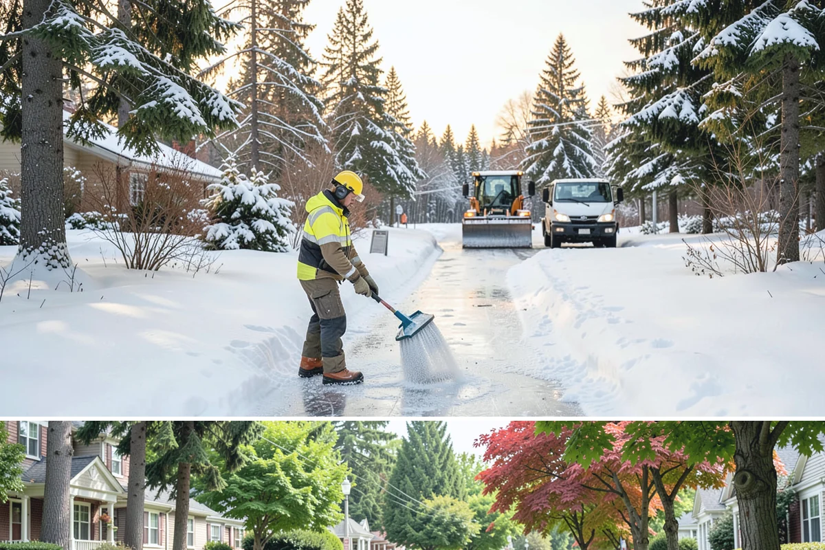 Seasonal Snow Contract in Beaux Arts Village, King County, WA - Contracts are signed in autumn, ideally by October or November, before the first snow risk arrives.