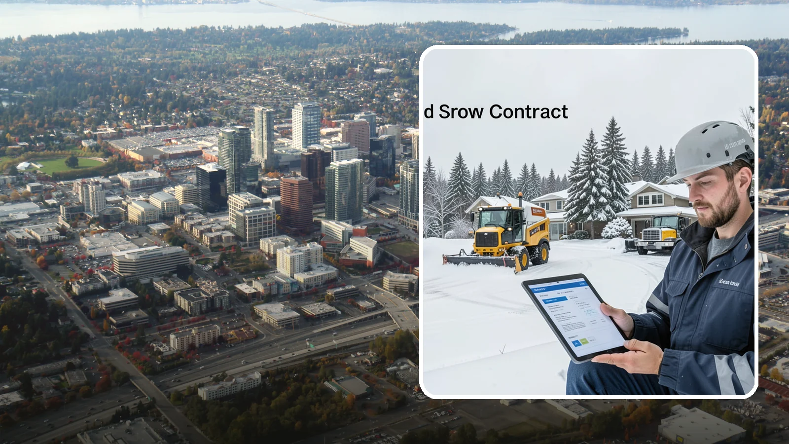 Seasonal Snow Contract in Bellevue, King County, WA - A single flat-rate agreement covering unlimited qualifying clearings for the entire winter season.