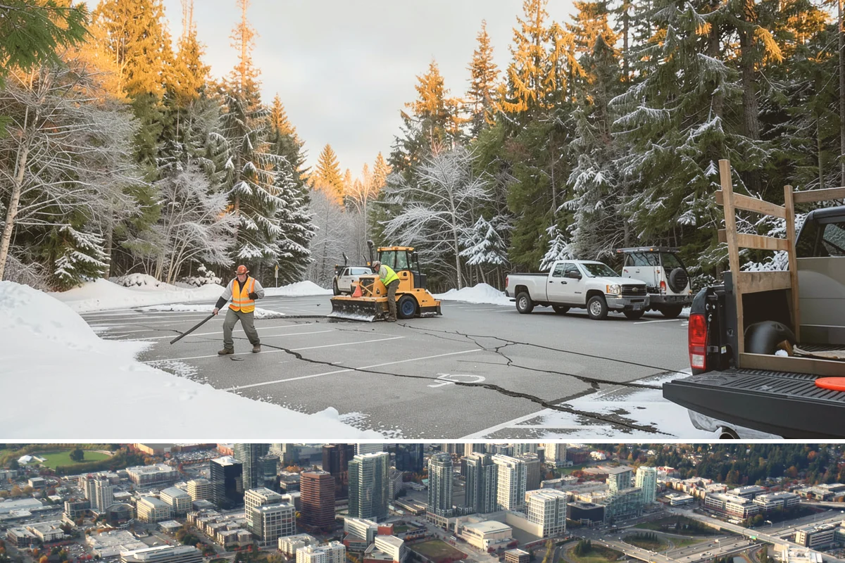 Seasonal Snow Contract in Bellevue, King County, WA - Contracts are signed in autumn, ideally by October or November, before the first snow risk arrives.