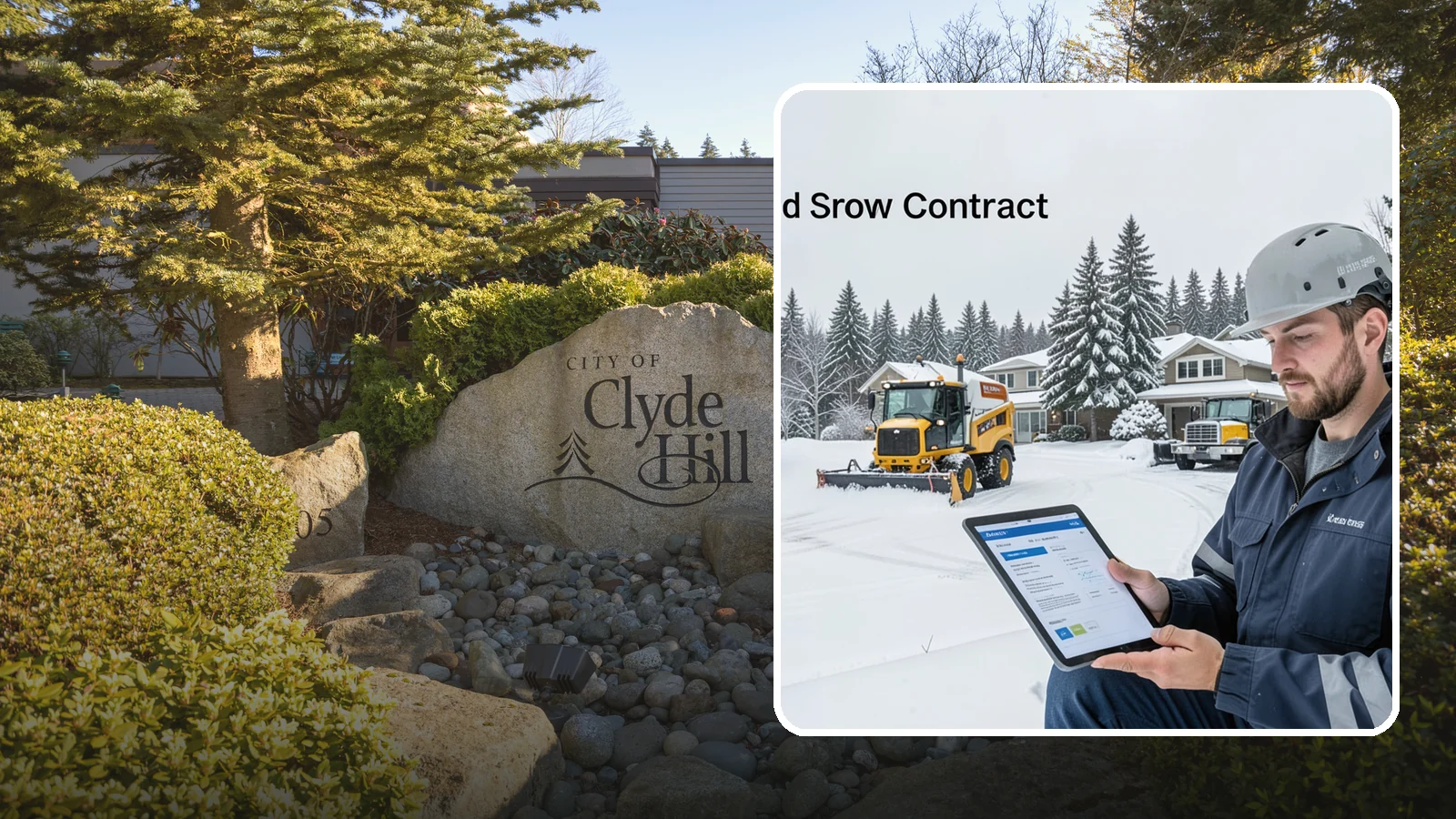 Seasonal Snow Contract in Clyde Hill, King County, WA - A single flat-rate agreement covering unlimited qualifying clearings for the entire winter season.