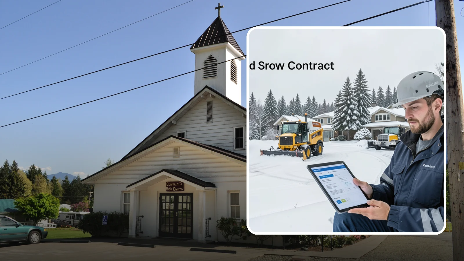 Seasonal Snow Contract in Concrete, Skagit County, WA - A single flat-rate agreement covering unlimited qualifying clearings for the entire winter season.