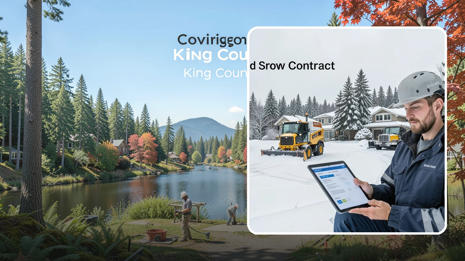 Seasonal Snow Contract in Covington, King County, WA - A single flat-rate agreement covering unlimited qualifying clearings for the entire winter season.