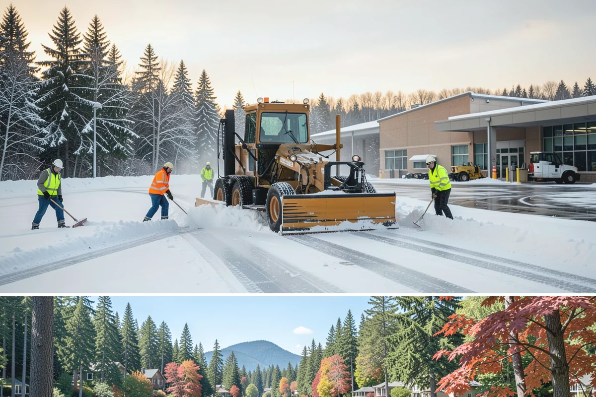 Seasonal Snow Contract in Covington, King County, WA - Contracts are signed in autumn, ideally by October or November, before the first snow risk arrives.