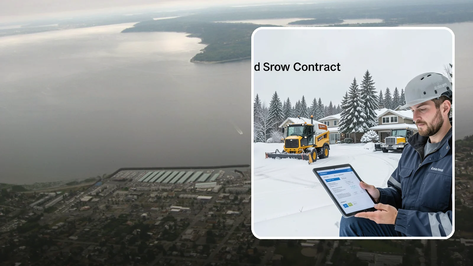 Seasonal Snow Contract in Des Moines, King County, WA - A single flat-rate agreement covering unlimited qualifying clearings for the entire winter season.