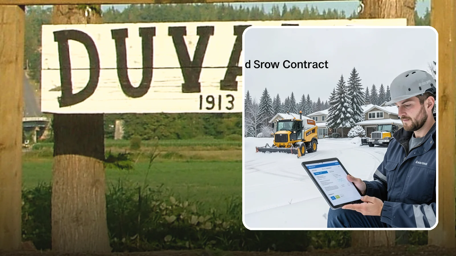 Seasonal Snow Contract in Duvall, King County, WA - A single flat-rate agreement covering unlimited qualifying clearings for the entire winter season.