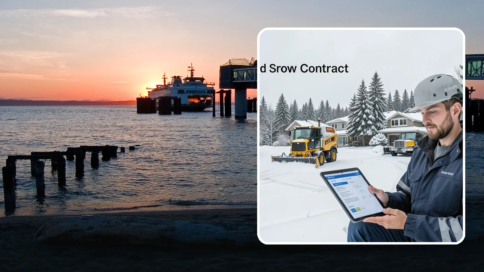 Seasonal Snow Contract in Edmonds, Snohomish County, WA - A single flat-rate agreement covering unlimited qualifying clearings for the entire winter season.