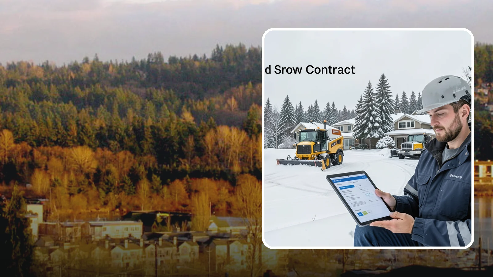 Seasonal Snow Contract in Kenmore, King County, WA - A single flat-rate agreement covering unlimited qualifying clearings for the entire winter season.