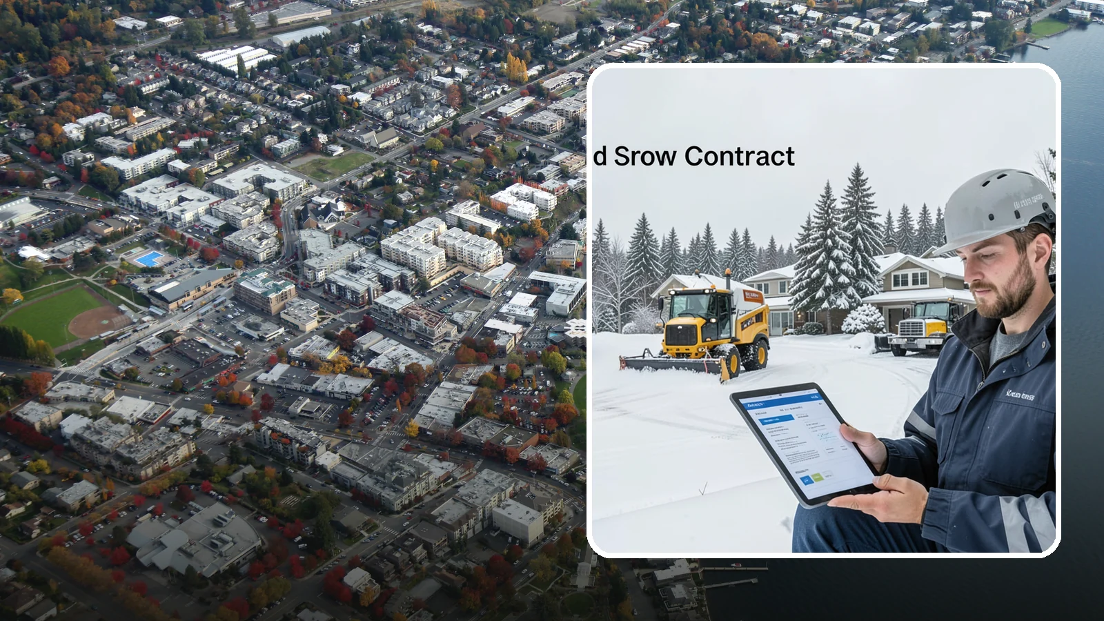Seasonal Snow Contract in Kirkland, King County, WA - A single flat-rate agreement covering unlimited qualifying clearings for the entire winter season.