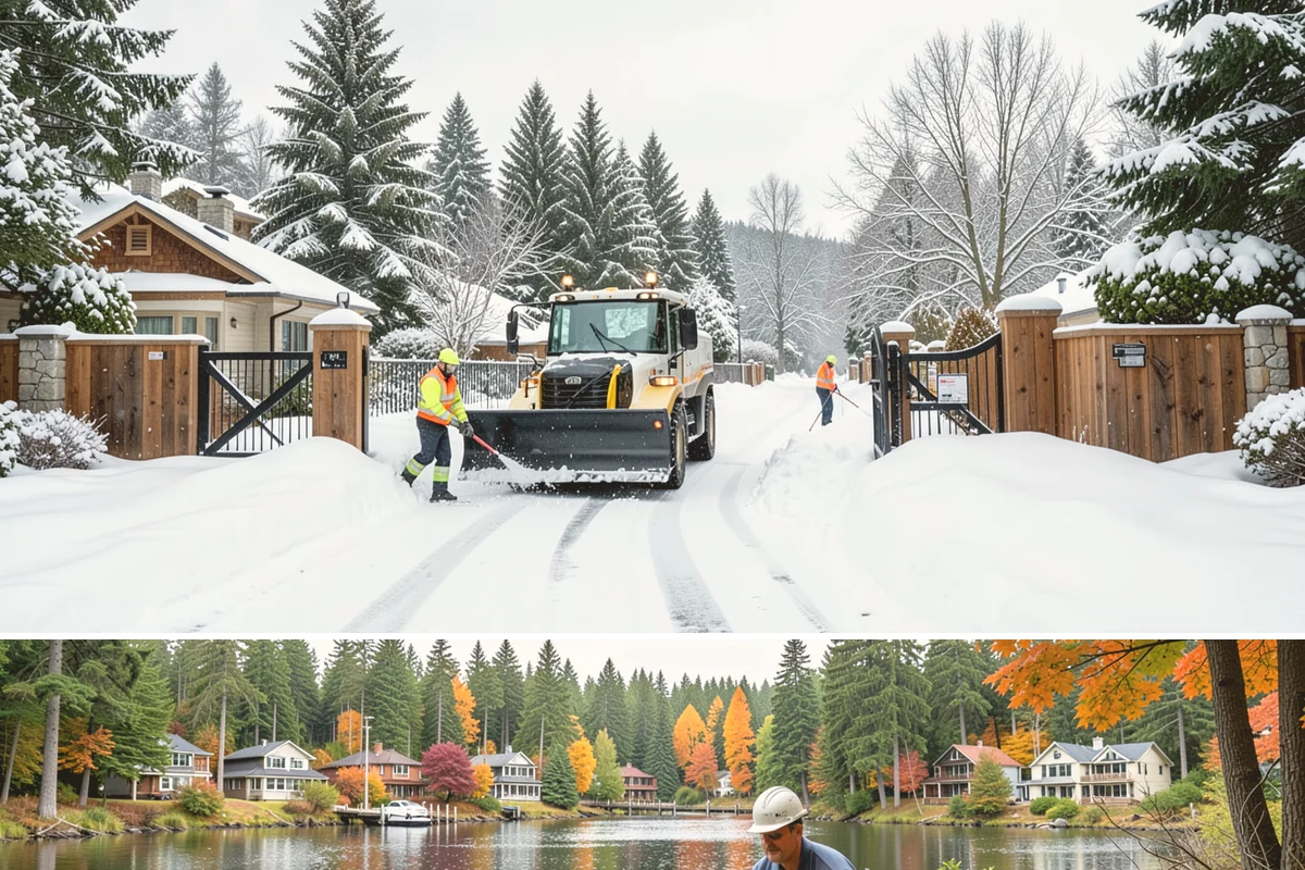 Seasonal Snow Contract in La Conner, Skagit County, WA - Contracts are signed in autumn, ideally by October or November, before the first snow risk arrives.