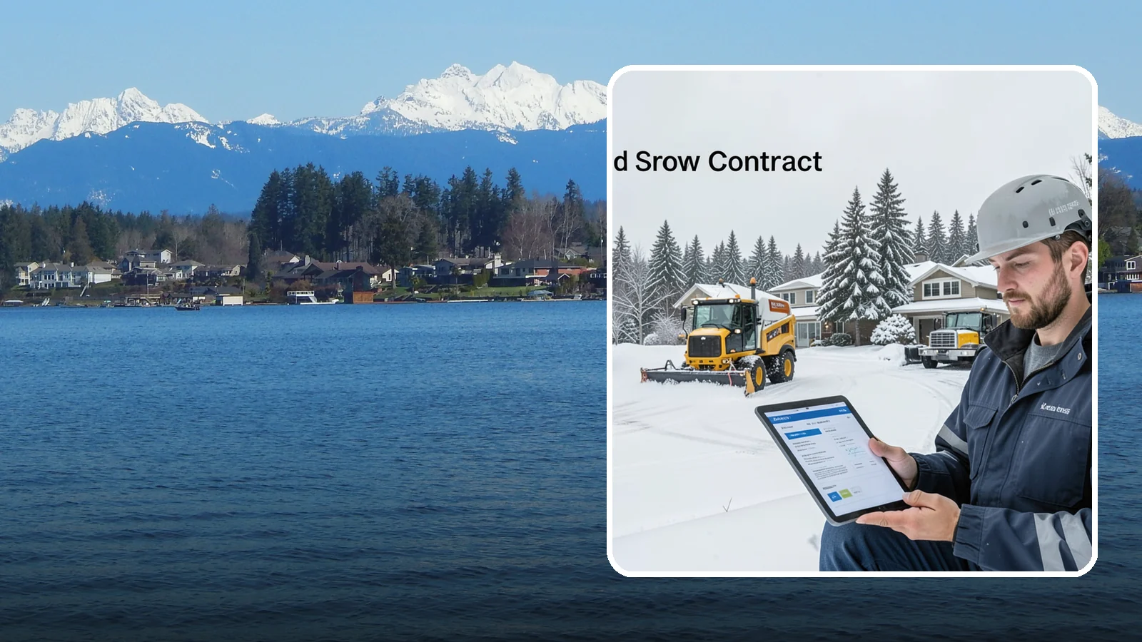 Seasonal Snow Contract in Lake Stevens, Snohomish County, WA - A single flat-rate agreement covering unlimited qualifying clearings for the entire winter season.