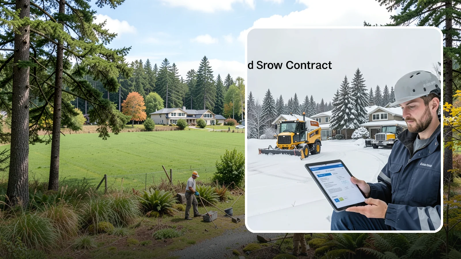 Seasonal Snow Contract in Lyman, Skagit County, WA - A single flat-rate agreement covering unlimited qualifying clearings for the entire winter season.