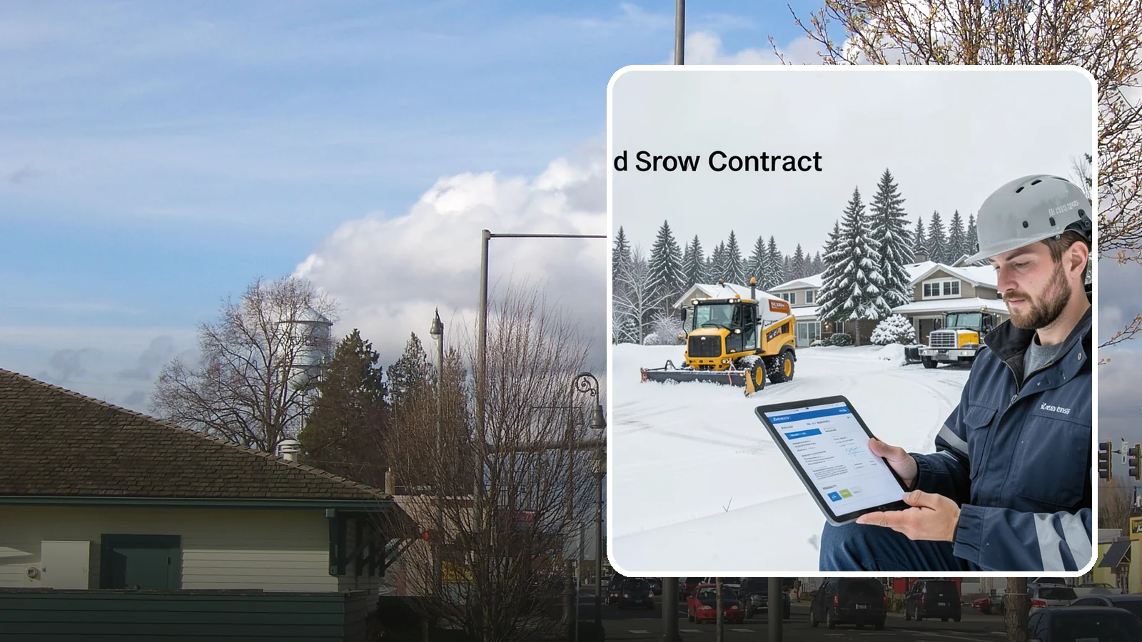Seasonal Snow Contract in Marysville, Snohomish County, WA - A single flat-rate agreement covering unlimited qualifying clearings for the entire winter season.
