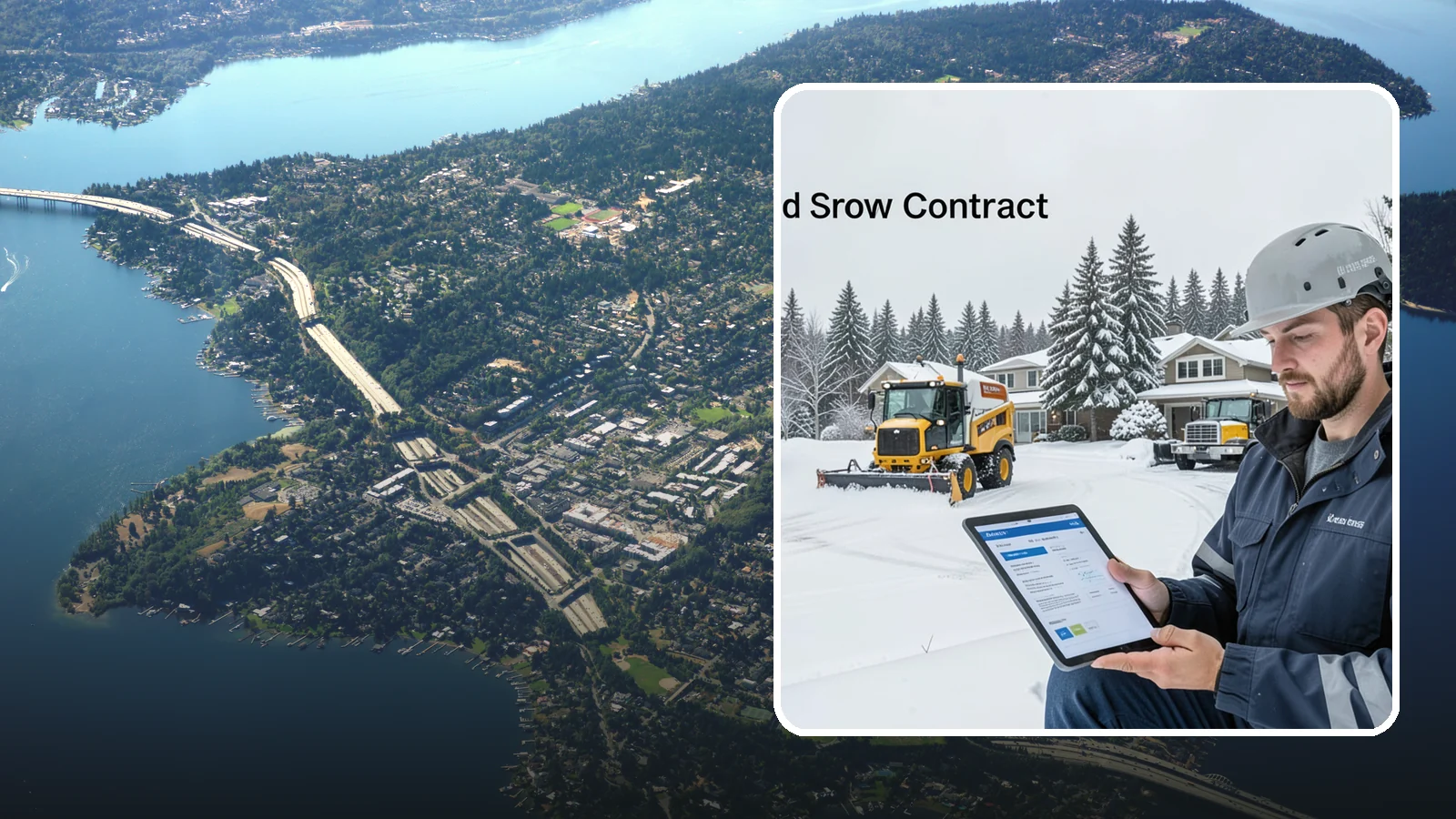 Seasonal Snow Contract in Mercer Island, King County, WA - A single flat-rate agreement covering unlimited qualifying clearings for the entire winter season.