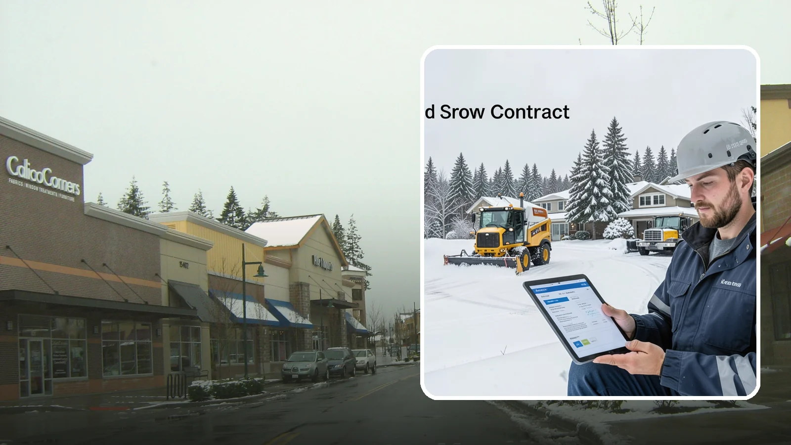 Seasonal Snow Contract in Mill Creek, Snohomish County, WA - A single flat-rate agreement covering unlimited qualifying clearings for the entire winter season.