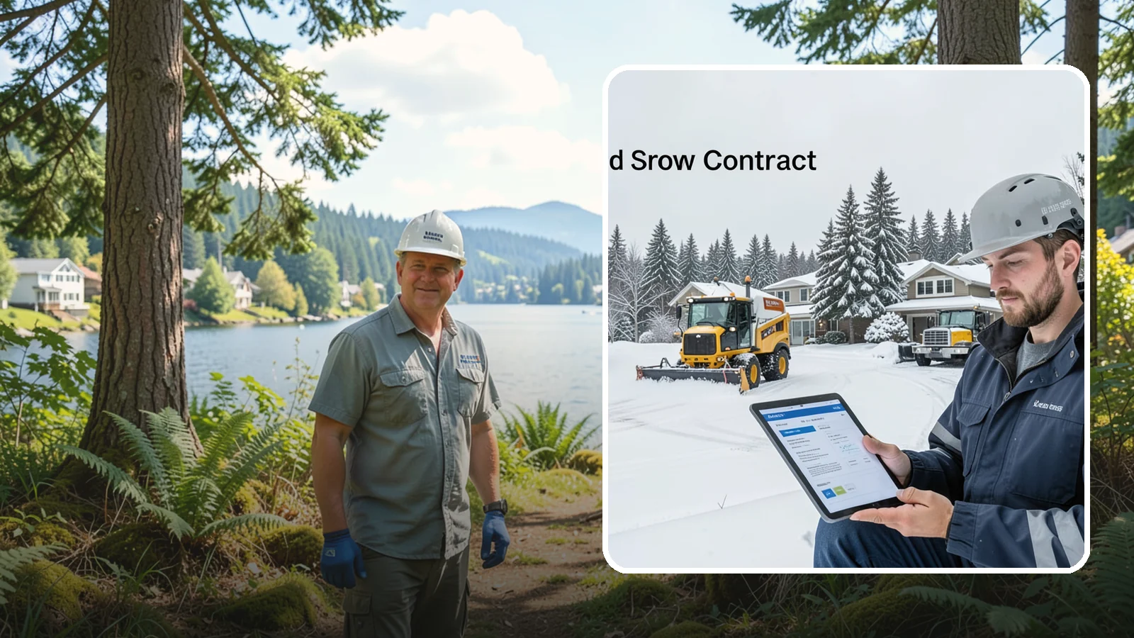Seasonal Snow Contract in Milton, King County, WA - A single flat-rate agreement covering unlimited qualifying clearings for the entire winter season.