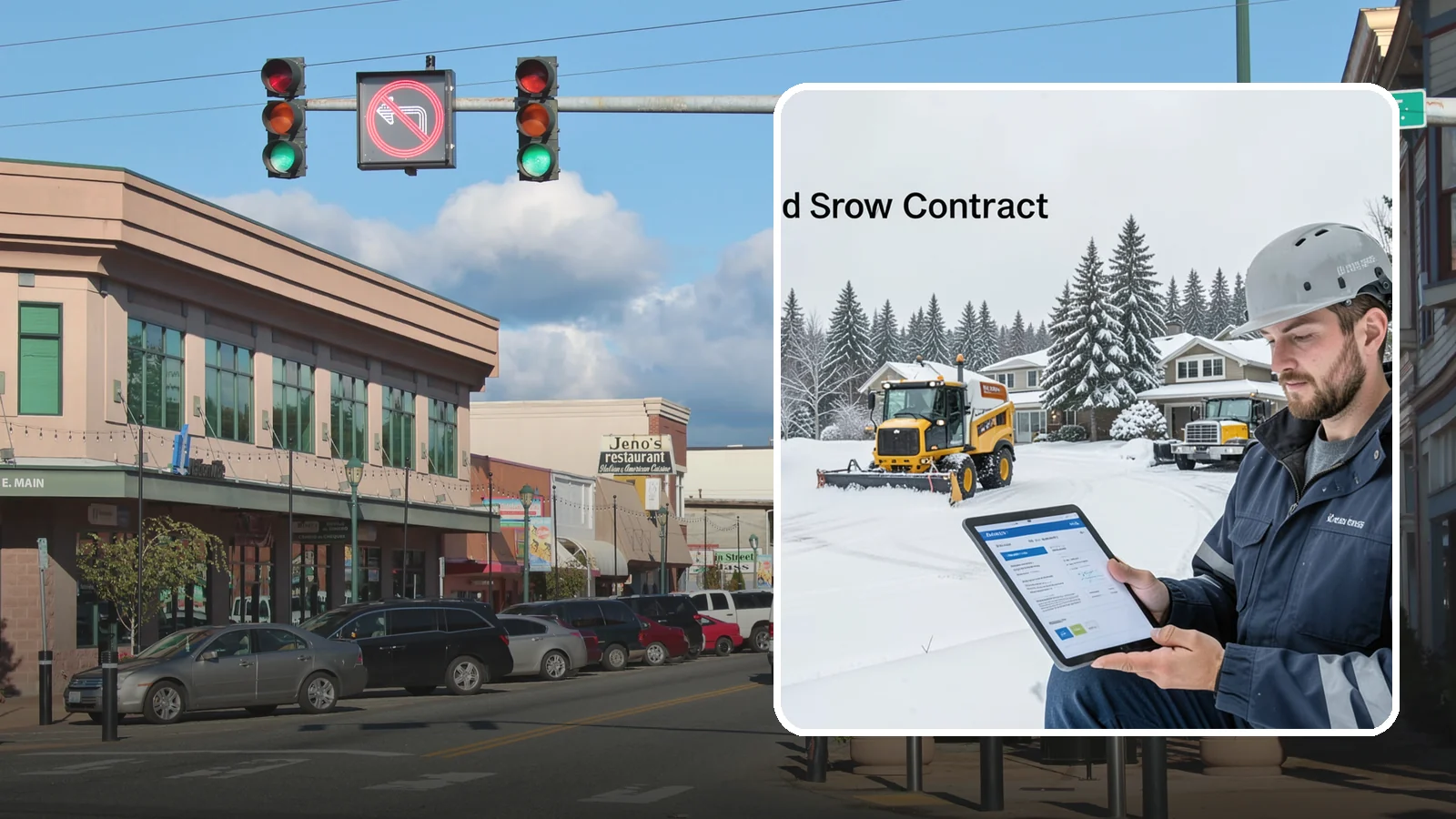 Seasonal Snow Contract in Monroe, Snohomish County, WA - A single flat-rate agreement covering unlimited qualifying clearings for the entire winter season.