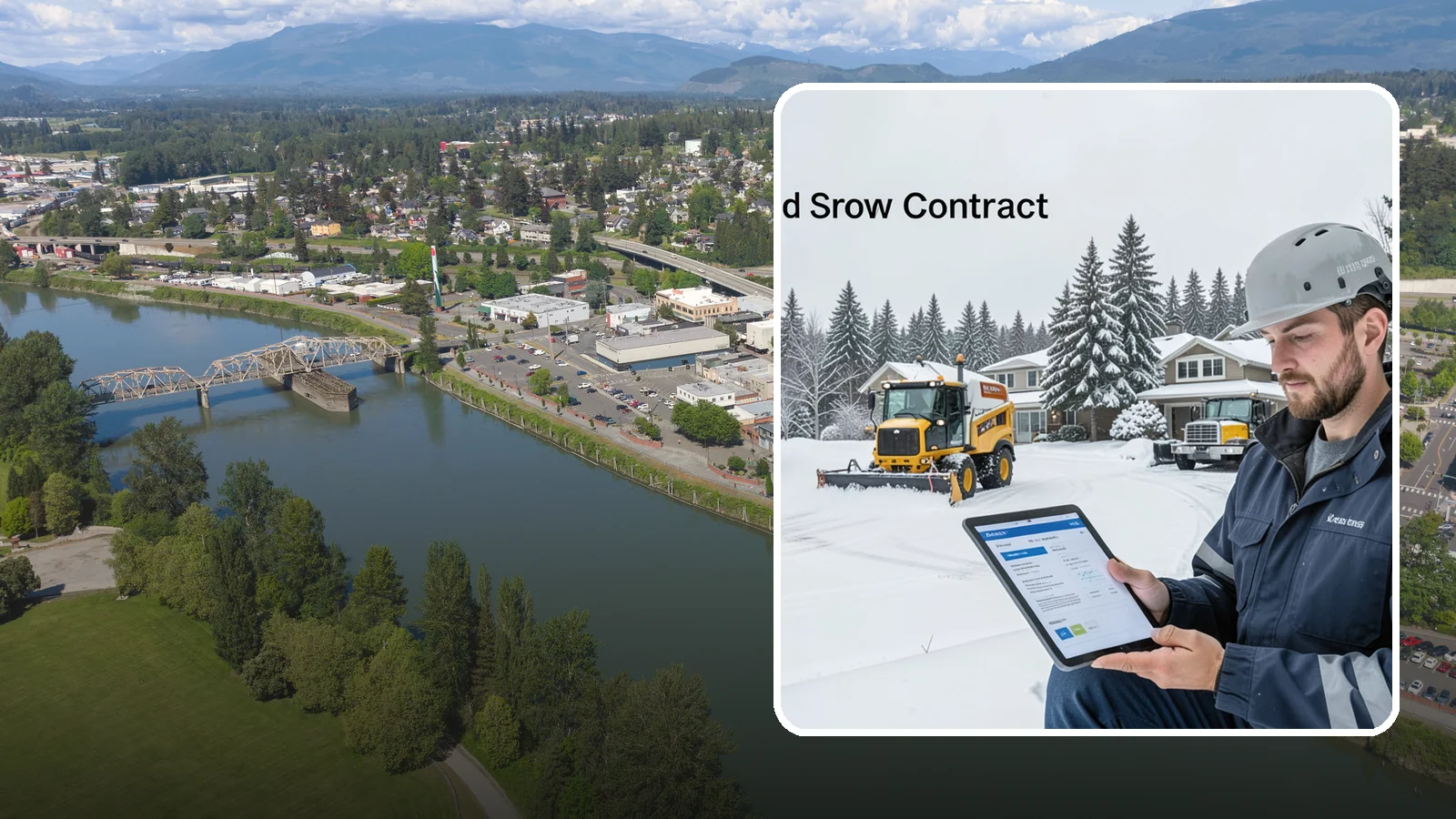 Seasonal Snow Contract in Mount Vernon, Skagit County, WA - A single flat-rate agreement covering unlimited qualifying clearings for the entire winter season.