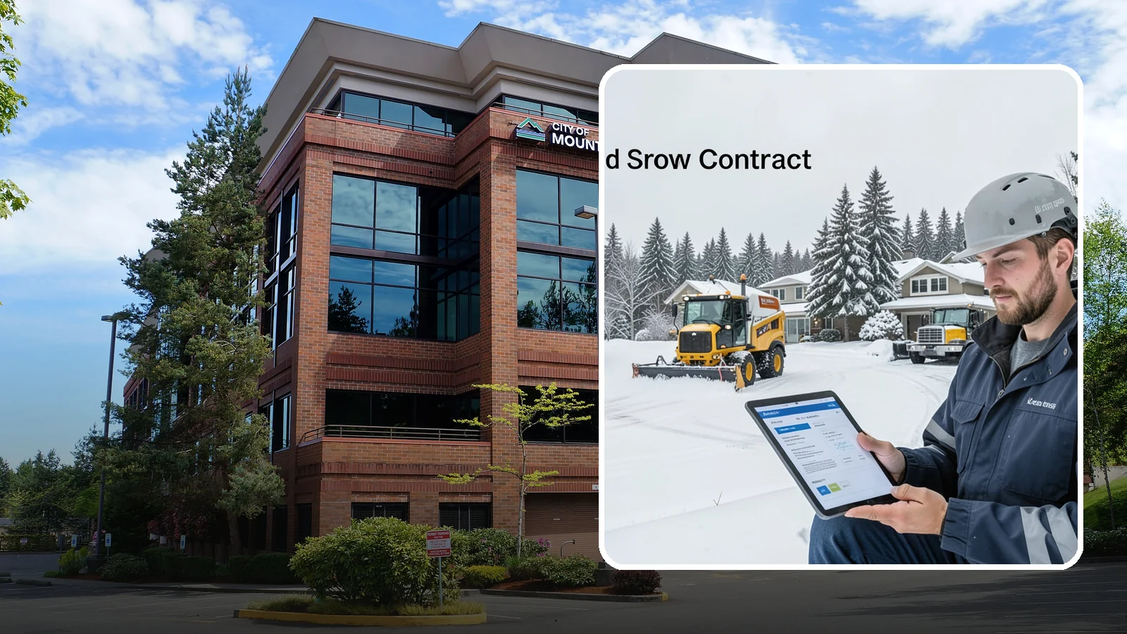 Seasonal Snow Contract in Mountlake Terrace, Snohomish County, WA - A single flat-rate agreement covering unlimited qualifying clearings for the entire winter season.