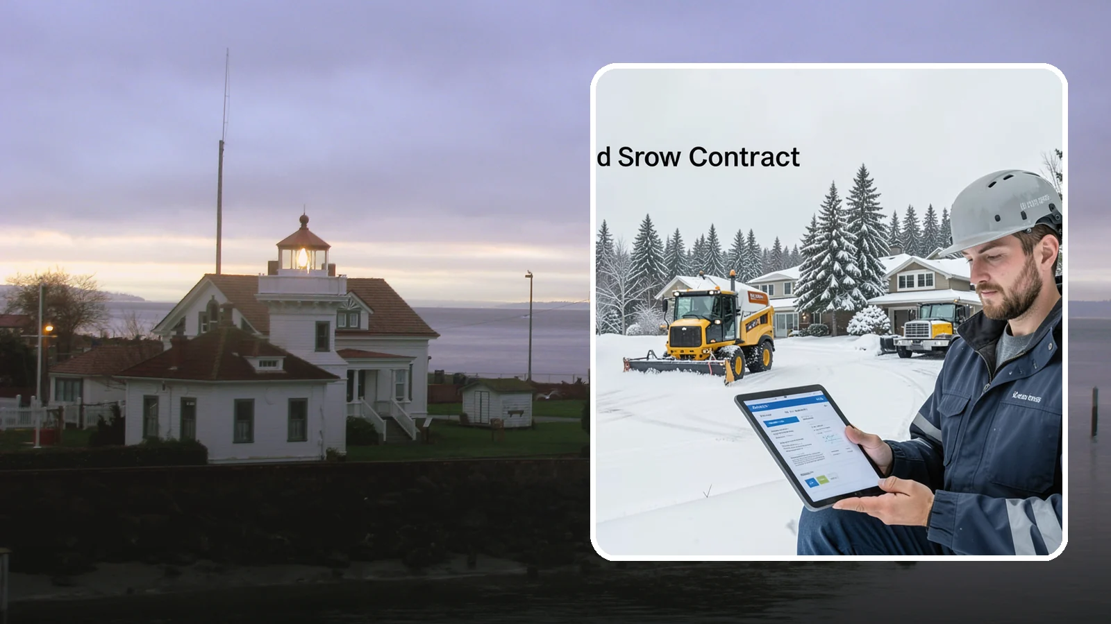Seasonal Snow Contract in Mukilteo, Snohomish County, WA - A single flat-rate agreement covering unlimited qualifying clearings for the entire winter season.
