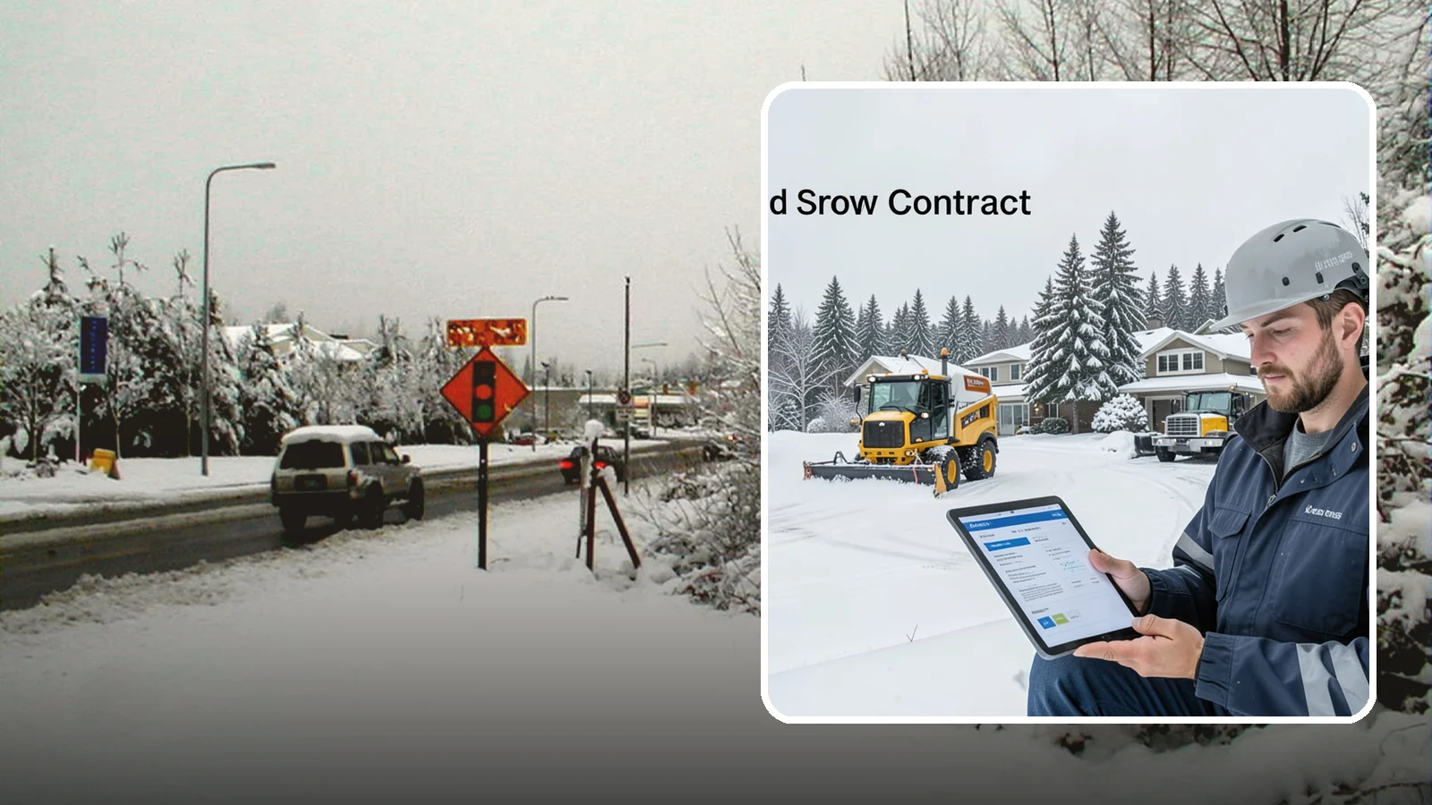 Seasonal Snow Contract in Newcastle, King County, WA - A single flat-rate agreement covering unlimited qualifying clearings for the entire winter season.