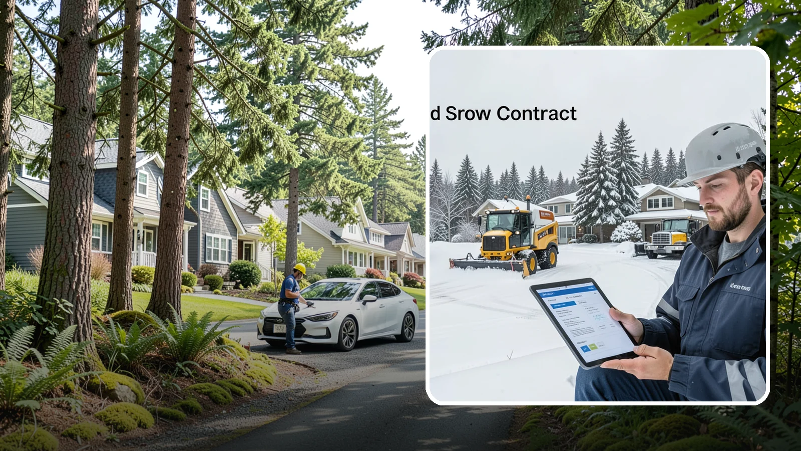 Seasonal Snow Contract in Normandy Park, King County, WA - A single flat-rate agreement covering unlimited qualifying clearings for the entire winter season.