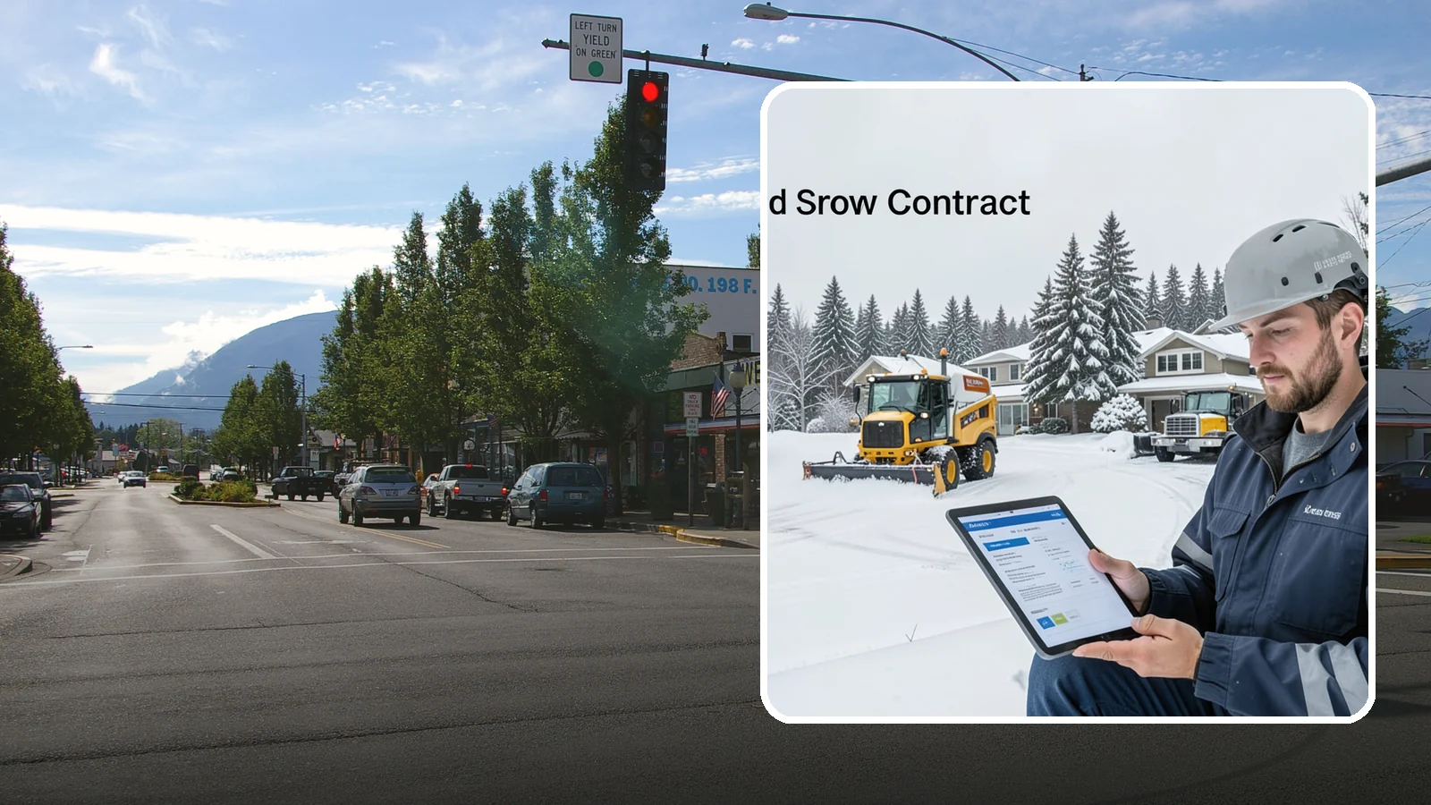 Seasonal Snow Contract in North Bend, King County, WA - A single flat-rate agreement covering unlimited qualifying clearings for the entire winter season.