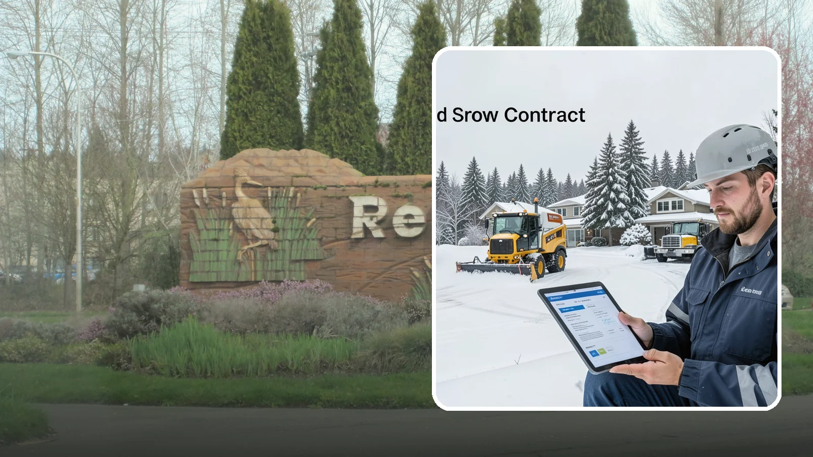 Seasonal Snow Contract in Renton, King County, WA - A single flat-rate agreement covering unlimited qualifying clearings for the entire winter season.
