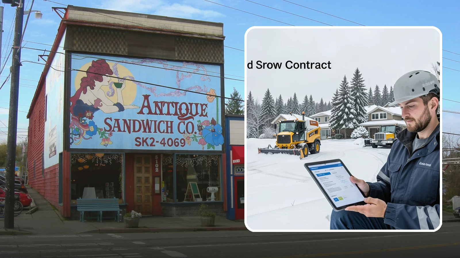 Seasonal Snow Contract in Ruston, Pierce County, WA - A single flat-rate agreement covering unlimited qualifying clearings for the entire winter season.