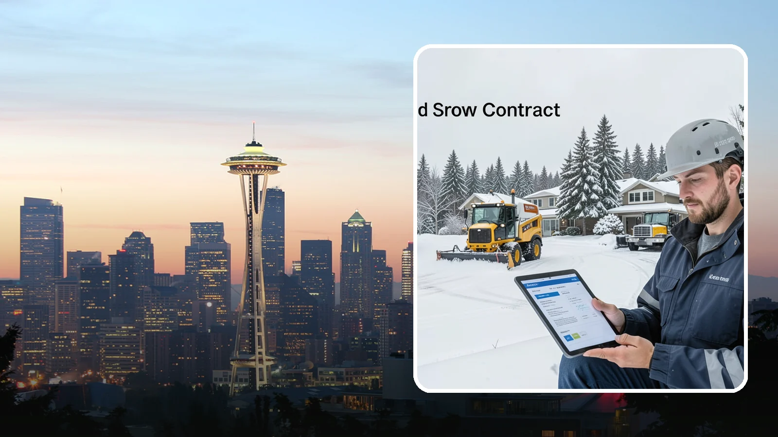 Seasonal Snow Contract in Seattle, King County, WA - A single flat-rate agreement covering unlimited qualifying clearings for the entire winter season.