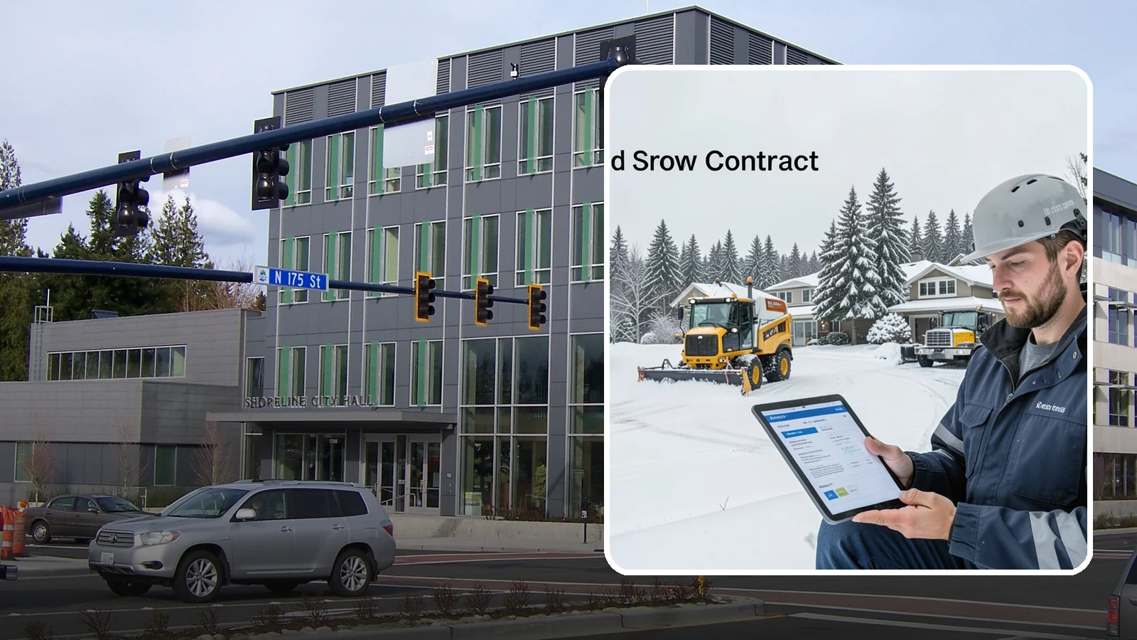 Seasonal Snow Contract in Shoreline, King County, WA - A single flat-rate agreement covering unlimited qualifying clearings for the entire winter season.