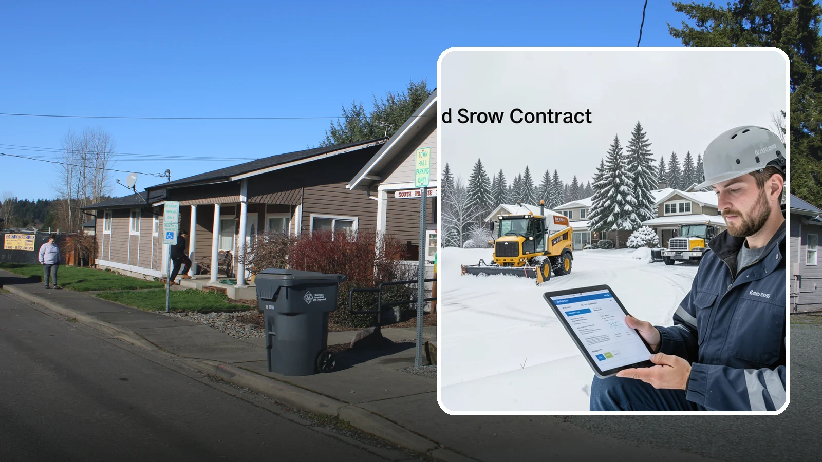 Seasonal Snow Contract in South Prairie, Pierce County, WA - A single flat-rate agreement covering unlimited qualifying clearings for the entire winter season.